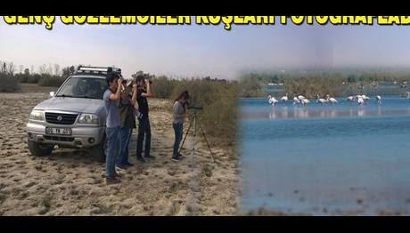 Genç gözlemciler kuşları fotoğrafladı