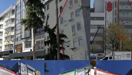 Samsun da binalara renk geldi! 