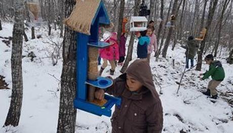 Atık Malzemeler Yaban Kuş Yemliğine Dönüştü