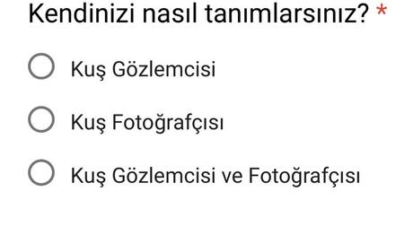 Türkiye'deki Kuş Gözlemcileri ve Fotoğrafçılarının Profili