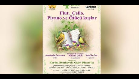 Ankara'da Flüt, Çello, Piyano ve Ötücü Kuşlar Festivali Düzenlenecek