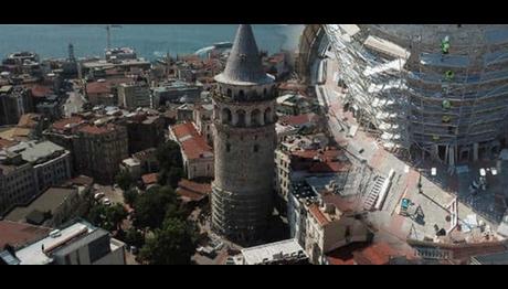 Galata Kulesi'ne yuva yapan ebabil kuşları restorasyonu erteletti