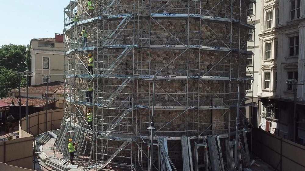 galata-kulesi\ndeki-restorasyon-calismalari-akkarinli-ebabiller